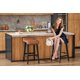 thumbnail image 2 of Set de 4 Taburetes Altos de Bar Modernos – Madera Maciza con Asiento Tapizado en Cuero PU – Diseño Industrial para Isla de Cocina, Barra o Comedor – Color Marrón (Altura 75cm, 4 Unidades), 2 of 6