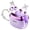 Purple, variant on Clip-On Open Ear Earbuds with Detachable Diamond Earrings, Jewelry-Inspired Clip-On Earbuds, Jewelry-Inspired Clip-On Earbuds for Women Small Ears Sports & Workouts - Color C
