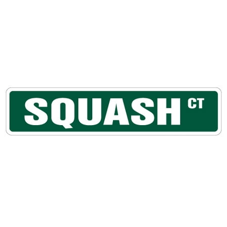 SQUASH Street Sign racquet player ball court lover | Indoor/Outdoor |  24