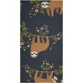 thumbnail image 7 of SKYSONIC Sloth Soft Hand Towels set of 2, Absorbent Bath Towel Decorative Fingertip Towels for Bathroom Gym Spa Hotel Beach Swimming Pool,14.4" x 28.3", 7 of 7
