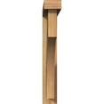 thumbnail image 2 of Ekena Millwork 4"W x 26"D x 26"H Westlake Block Rough Sawn Bracket w/ Offset Brace, Western Red Cedar, 2 of 25