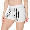thumbnail image 3 of Effete Feline Claw Marks Scratch Women Shorts (AOP), 3 of 6