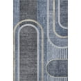 thumbnail image 2 of Addison Rugs Mayfield Washable Transitional Art Deco Navy Rectangle Rug, 3' x 5', 2 of 6