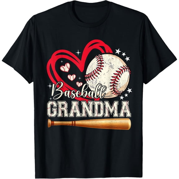 Matching Cute Baseball Grandma T-Shirt