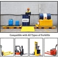 thumbnail image 6 of GXCZ Yellow Polyethylene Two Drum Spill Pallet with Drain, 300-1200kg Load-Bearing, Low Profile Spill Containment Pallet (Size : 67.5x67.5x15), 6 of 7
