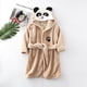 thumbnail image 1 of Albornoz para bebé, bata de baño suave con capucha para niños, ropa de algodón para niños, toallas de manga larga para niñas, ropa de dormir de invierno, albornoz de animales para niños 3T Gao Jinjia LED, 1 of 2