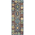 thumbnail image 4 of SAFAVIEH Aspen Joyce Southwestern Wool Runner Rug, Navy/Gold, 2'3" x 9', 4 of 8