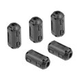 thumbnail image 1 of Ferrita Núcleos Anillo Enganchable RFI EMI Ruido Supresión Filtro Clip cable 5uds Negro 5mm, 1 of 6