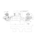 thumbnail image 3 of Starter Motor Fits select: 1993-1998 JEEP GRAND CHEROKEE, 3 of 4