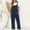 Navy, variant on hoksml Overall Jumpsuit for Women Casual Summer Clearance Loose Dungarees Romper, Sleeveless Spaghetti Strap Baggy Playsuit Cotton And Linen Jumpsuits with Pockets