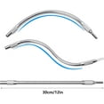 thumbnail image 2 of Metal Flexible Drill Bit Extension:Electric Drill Fexible Shaft 360⁰ Bending,11.8" Flex Drill Bit Extension 1/4 Hex Shank,Magnetic Drill Bit Extension for Electric Drills,2PCS,Silver, 2 of 7