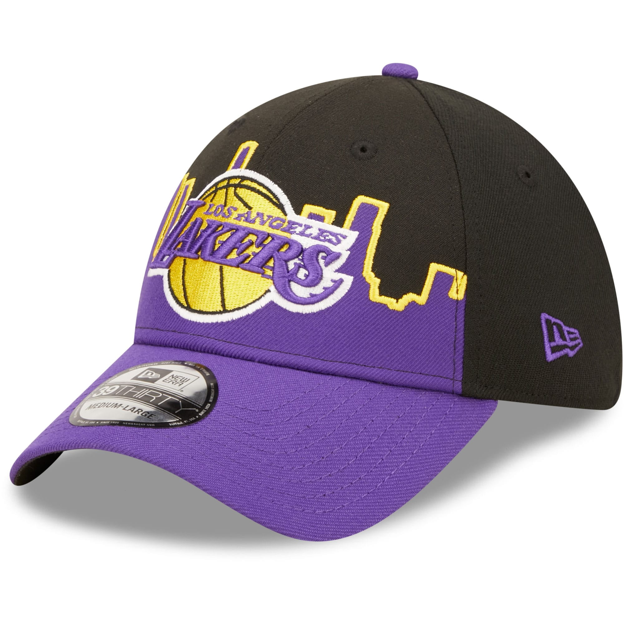 Men's New Era Purple/Black Los Angeles Lakers 2022 Tip-Off 39THIRTY ...