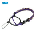thumbnail image 3 of Uxcell Water Bottle Holder, Paracord Handle Strap Carrier Yellow Camo, Purple, 3 of 6