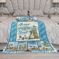 thumbnail image 6 of Nautical Anchor Blanket Christian Jesus Sea Turtle Decor Throw Blanket Jesus is The Anchor of My Soul Blanket Gifts for Girls Boys Warm Soft Plush Fleece Flannel Blanket for Kids Adults Women 40"x50", 6 of 6