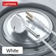 thumbnail image 2 of Auriculares XF06 Auriculares con cable de 3,5 mm Auriculares semi-en la oreja con reducción de ruido con diafragma de grafeno Control de cable de micrófono HD Blanco Lenovo Auriculares, 2 of 2