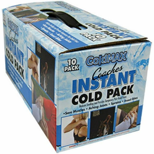 Heatmax Coldmax Pack Froid Instantané pour Entraîneurs - Lot de 10