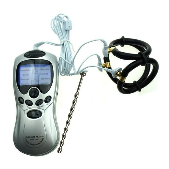 Black Conductive Rings Beads Massage Body Massager Kit