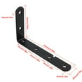 thumbnail image 2 of L-Shaped Right Angle Shelf Bracket, Heavy-Duty Steel Corner Brace For Wall Mounting, Black Finish Shelf Support For Floating Shelves, Furniture & Diy Projects, 2 of 6