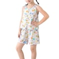 thumbnail image 2 of NAISIBABY Girls Outfit Sets, Cute Graphic Tank Tops and Shorts 2-Piece Summer Casual Cute Clothing Sets Beige 5T, 2 of 7