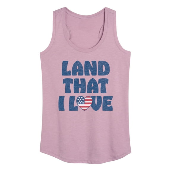 Instant Message - Land That I Love - Women's Racerback Tank Top