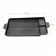 thumbnail image 6 of Portable Korean BBQ Grill Pan Non-Stick Grill Plate Gas Stove Cooker Party Picnic Terrace Beach Barbecue Tray, 6 of 8