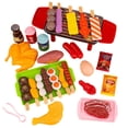 thumbnail image 1 of Juego de simulación de barbacoa para niños, utensilios de cocina y comida, juego de rol, juguetes educativos para jugar a las casitas, 1 of 8