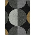 thumbnail image 2 of Addison Rugs Chantille Indoor/Outdoor Transitional Geometric Black Machine Washable Rectangle Rug, 3' x 5', 2 of 8