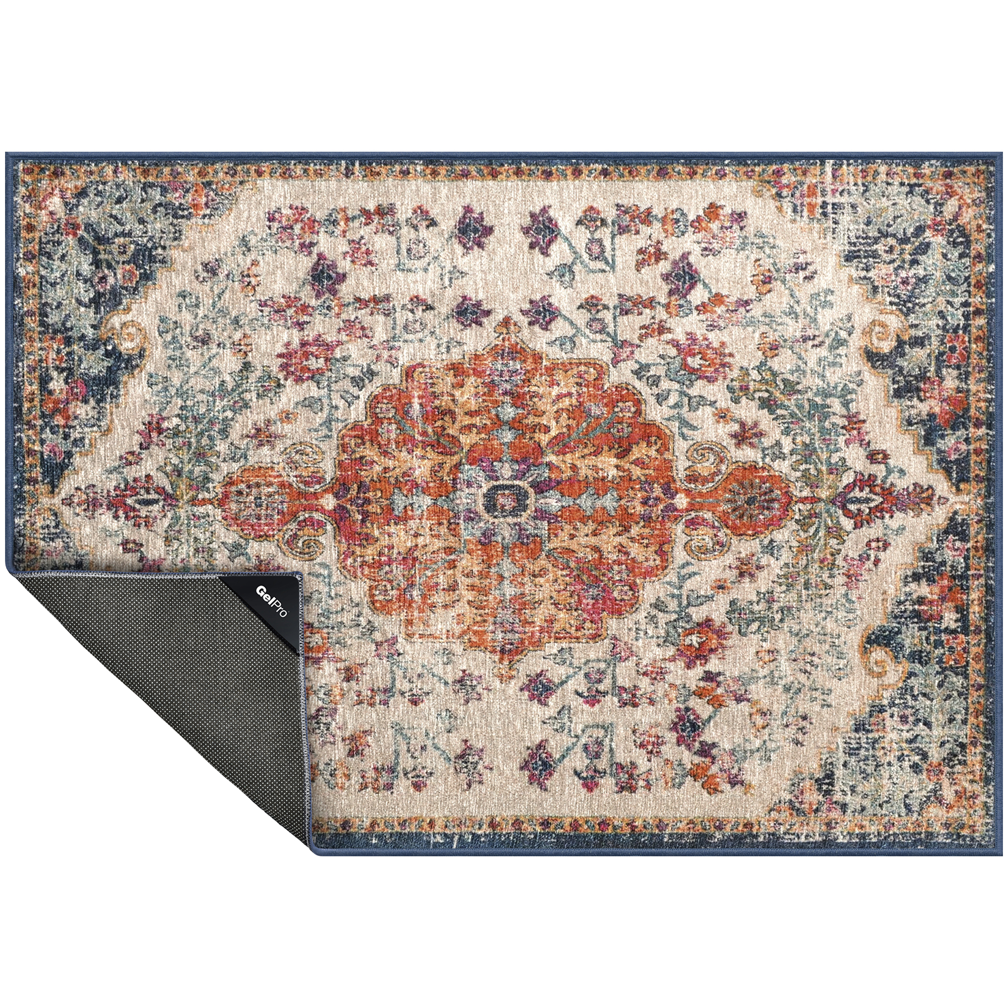 Nevermove By GelPro Washable Accent Rug with Gelly Grippers 24x34 Taryn