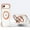 Orange, variant on for iPhone 17 Air Clear Case [Rotatable Metal Ring Stand] Military Grade Drop Protection Non-Yellowing Transparent Slim Non-Slip Ring Phone Cover for iPhone 17 Air Men Women, White