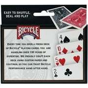 Bicycle Standard Index Black/Red, Pack of 4