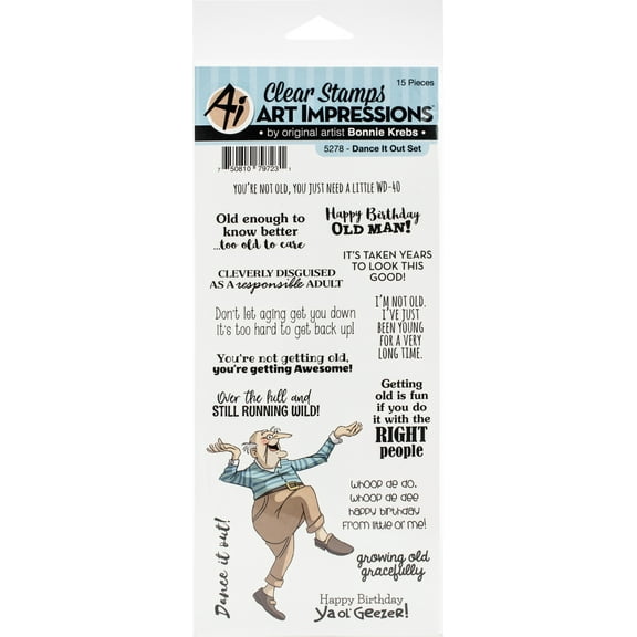 Art Impressions Laugh Lines Stamp-Dance It Out