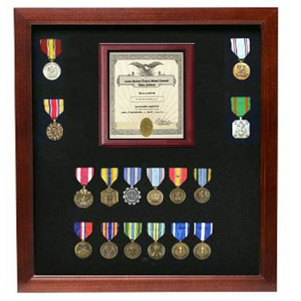 Military Certificate Medal Display Case
