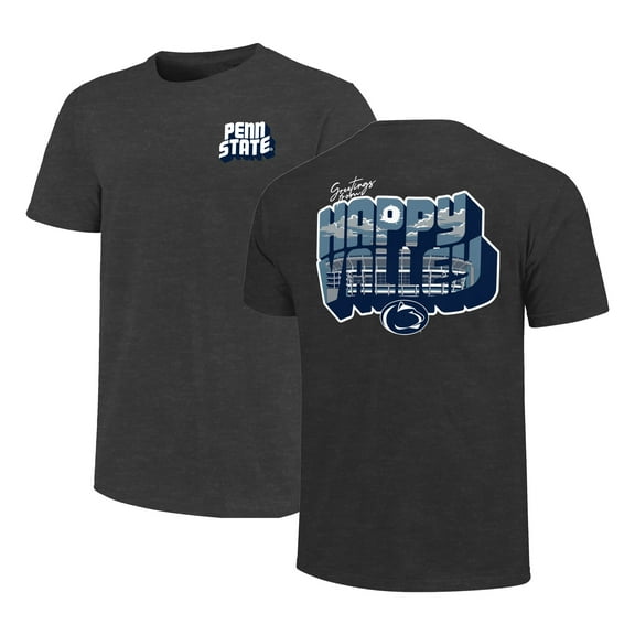 Men's Charcoal Penn State Nittany Lions Big & Tall Welcome Postcard Hyper Local Core T-Shirt