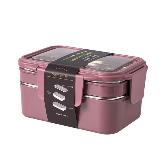 Minost Stainless Steel Divided Bento Box, Compartmentalized for Food Freshness, Leak-Proof and Easy Clean