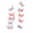 thumbnail image 1 of Pluzmecalm 10 pinzas para el pelo pequeñas con diamantes de imitación para adolescentes y mujeres Y2K con purpurina para el pelo, pinzas de mariposa, lindas pinzas para el pelo, regalo para boda, bell, 1 of 1