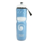Jadeshay Water Bottle 710ML Outdoor Dual Layer Thermal Keeping PE Sport Bottle Hot Cold Water (Blue)