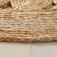 thumbnail image 3 of SAFAVIEH Natural Fiber Comhgham Geometric Area Rug, Natural, 9' x 9' Round, 3 of 8