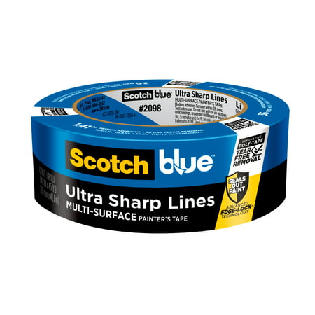 ScotchBlue Ultra Sharp Lines Painter's Tape, 1.41 in x 45 yd, 1