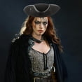 thumbnail image 5 of Hsqqdc Unisex Tricorn Pirate Captain Hat, Themed Party Hat for Men Women, 5 of 7