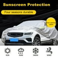 thumbnail image 4 of Car Cover Full Covers with Driver's seat zipper Reflective Strip Sunscreen Protection Dustproof&Waterproof Cover UV Scratch-Resistant for 4X4/SUV Business Car, 4 of 8