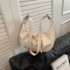 thumbnail image 5 of Bolso Hombro Mujeres Media Crescent Axila Gran Capacidad PU Superior Color Sólido Cierre Ajustable Y2K Masa, 5 of 9