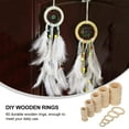thumbnail image 3 of HONMEET 60Pcs Natural Wood Color Curtain Rings For Craft Enthusiasts Smooth Surface Diy Unfinished Rings, 3 of 5