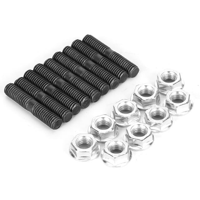 Neyseki 9 piezas Turbo Studs + contratuerca para S13 S14 S15 SR20 CA18