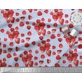 thumbnail image 3 of Soimoi Cotton Cambric Fabric Raspberry,Strawberry & Cherry Fruits Printed Craft Fabric by The Yard 42 Inch Wide, 3 of 3