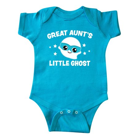 

Inktastic Cute Great Aunt s Little Ghost with Stars Gift Baby Boy or Baby Girl Bodysuit