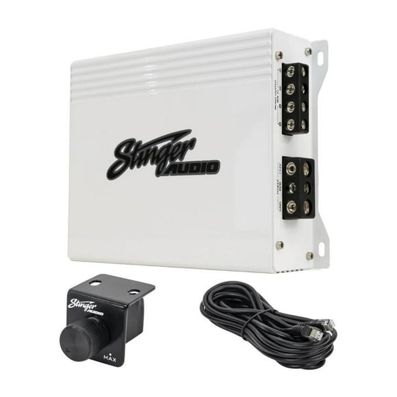 Amplificador Marino Monobloque Stinger Audio MT-1000.1M Mosfet Resistente al Agua 1000 W RMS con Fil