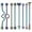 Color, variant on 8pcs 14G Industrial Barbell Surgical Steel Cartilage Earrings Piercing Jewelry-Silver
