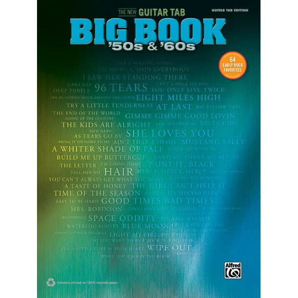 New Guitar Tab Big Book The New Guitar Big Book Of Hits 50s 60s 64 Early Rock Favorites Guitar Tab Paperback Walmart Com New Guitar Tab Big Book The New Guitar Big Book Of Hits 50s 60s 64 Early Rock Favorites Guitar Tab Paperback Walmart Com