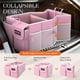 thumbnail image 4 of Organizador de maletero HOTOR para coche plegable con 2 compartimentos, color rosa, 4 of 6