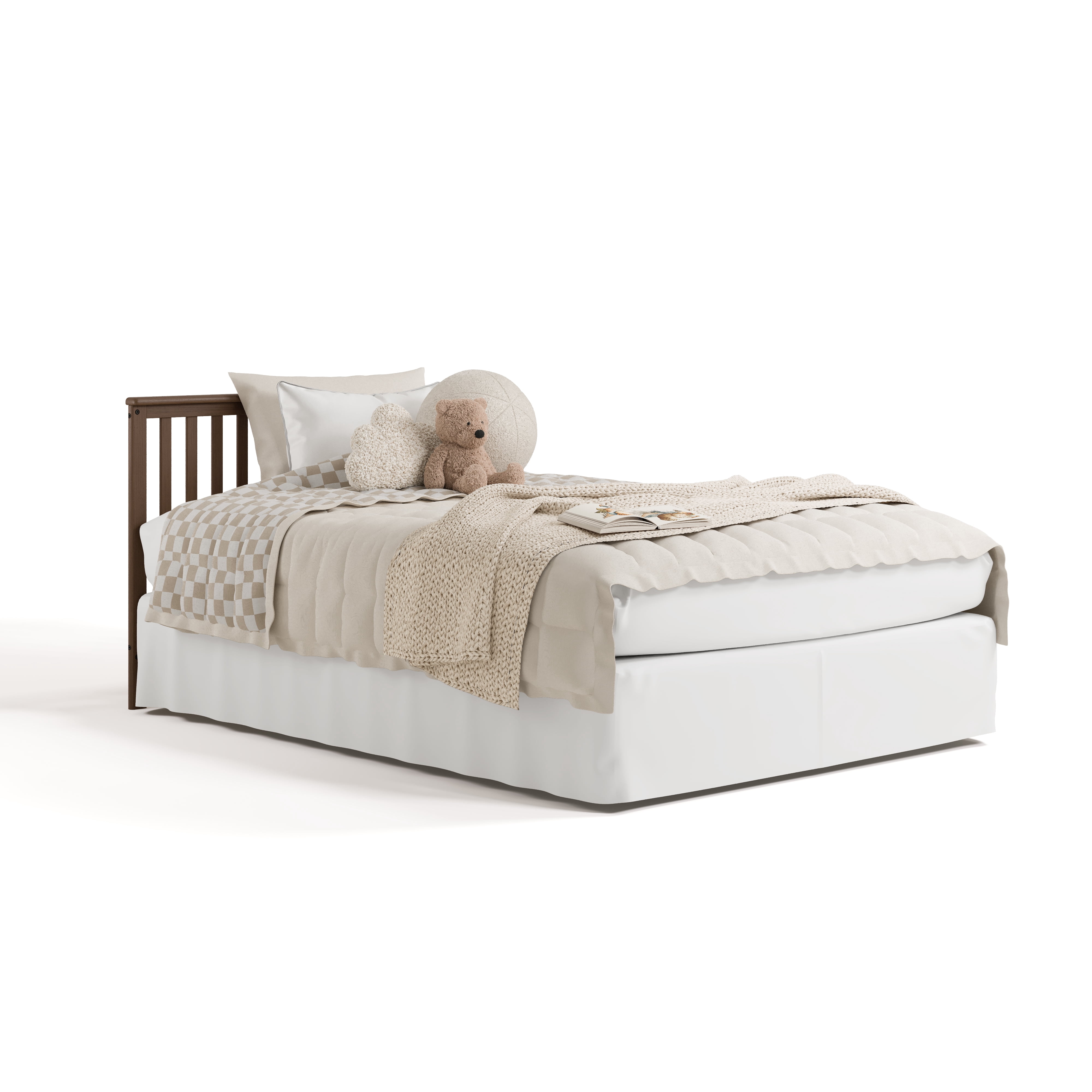 Storkcraft Hillcrest 4-in-1 Convertible Baby Crib, Hazelnut